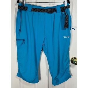 NWT! IZAS Women's Mount Stretch Hiking Camp Outdoor‎ Capris Lightweight Blue XL